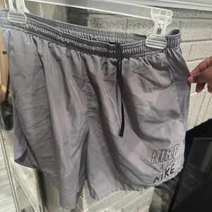 Nike Gray Athletic Shorts Lightweight Performance